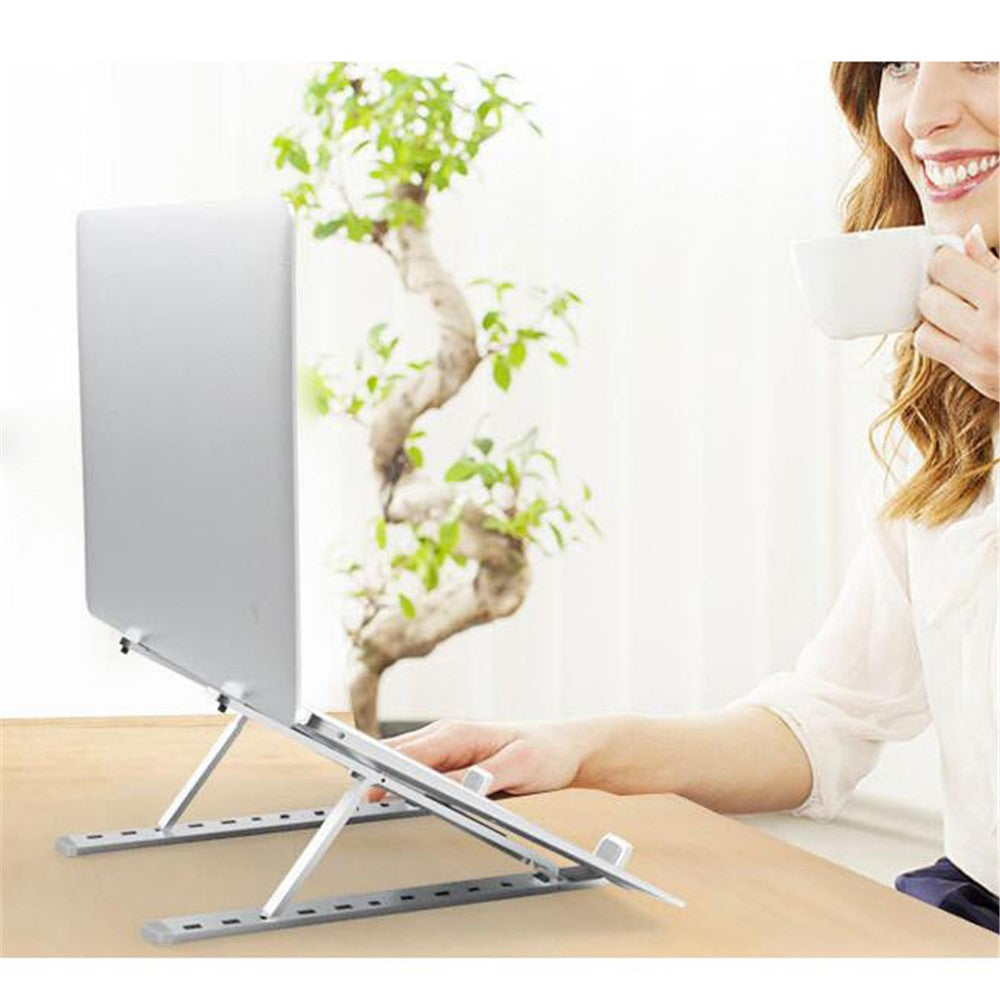 Foldable Aluminium Alloy Desktop Holder Stand for iPad 9.7 (2018), etc