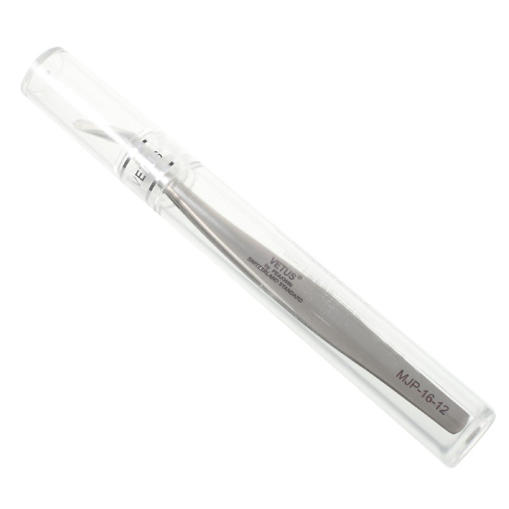 VETUS MJP-16-12 VETUS High Strength Stainless Steel Professional Curved Tip Tweezers Repair Tool