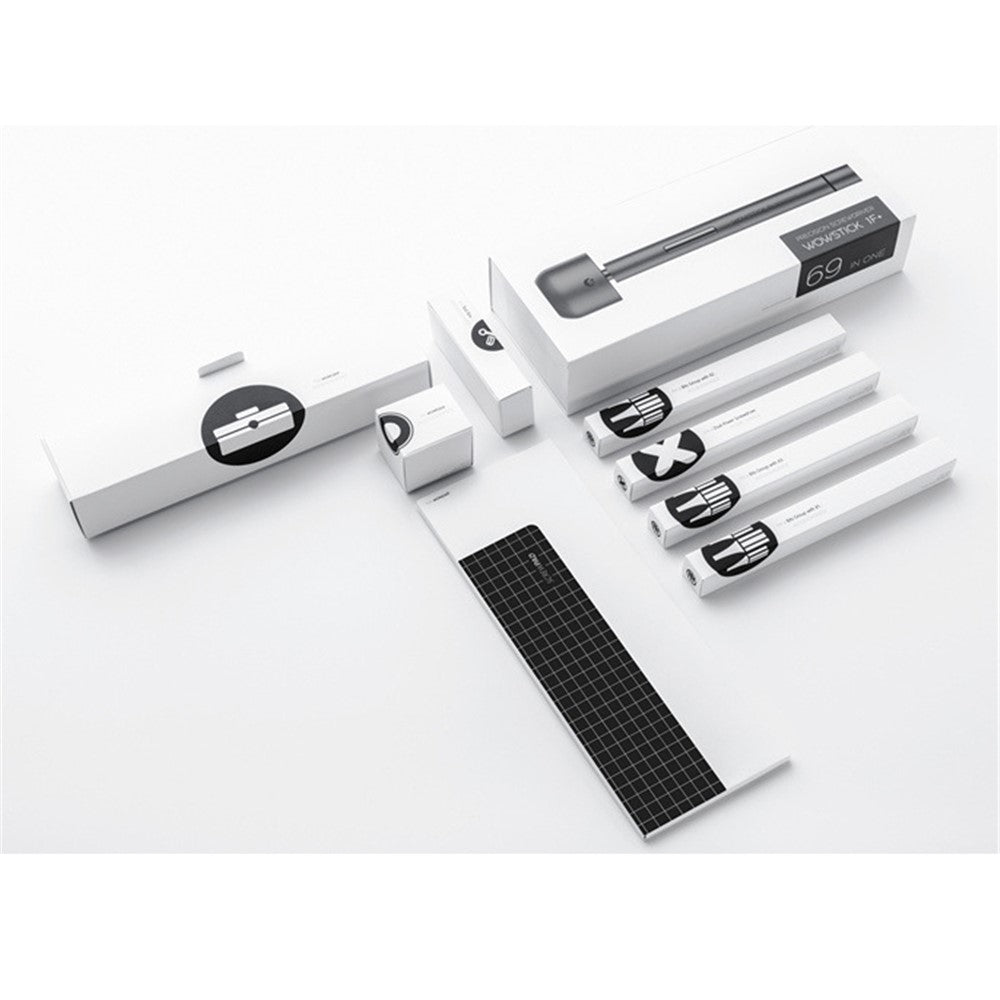 WOWSTICK 1F+ 64 in 1 Electric Screwdriver with 56 Bits Rechargeable Lithium Alloy Body 3 LED Lights