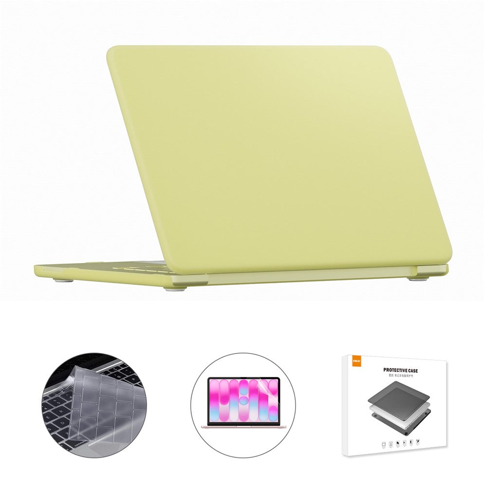 ENKAY HAT PRINCE For MacBook Neo 13 inch (2026) A3404 256G Matte PC Laptop Case + Ultra Thin TPU Keyboard Cover + PET Screen Film 3 in 1 Kit, EU Keyboard Layout