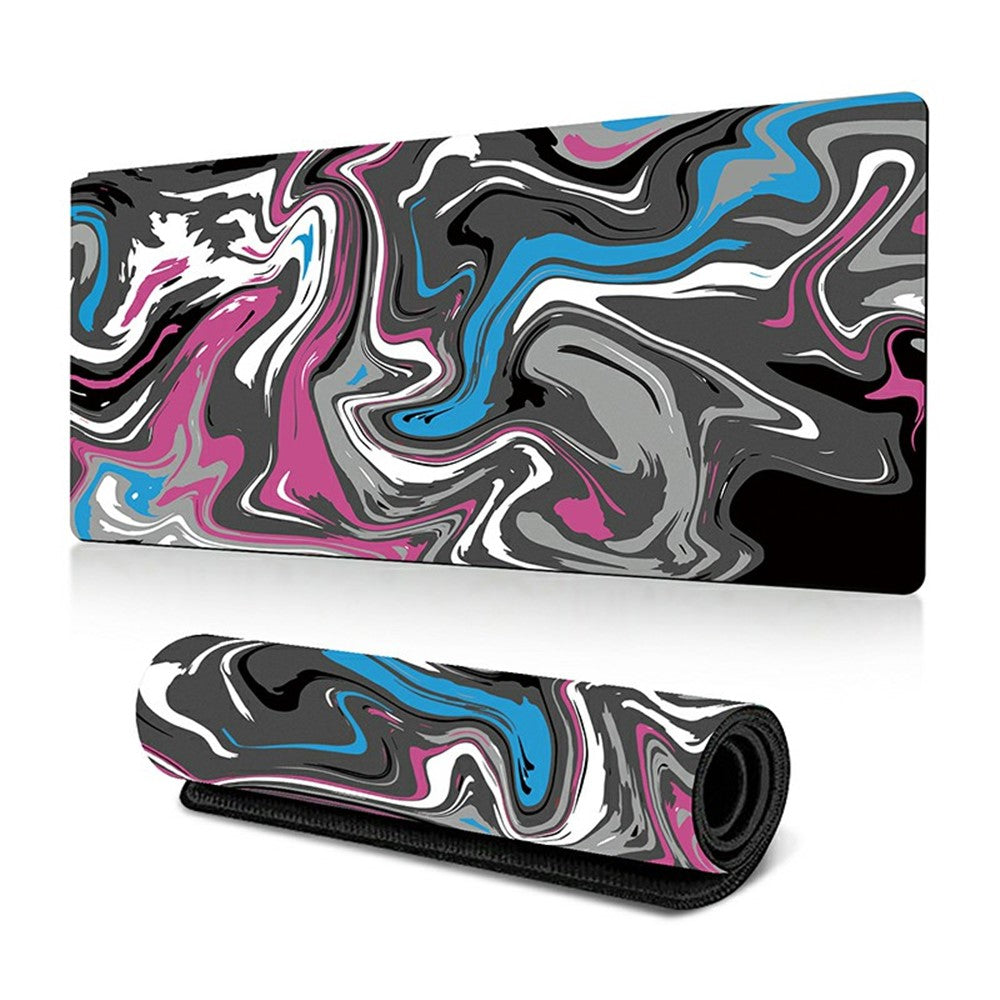 400*900*2mm Abstract Fluid Pattern Large Mouse Pad Rubber Desktop Mat