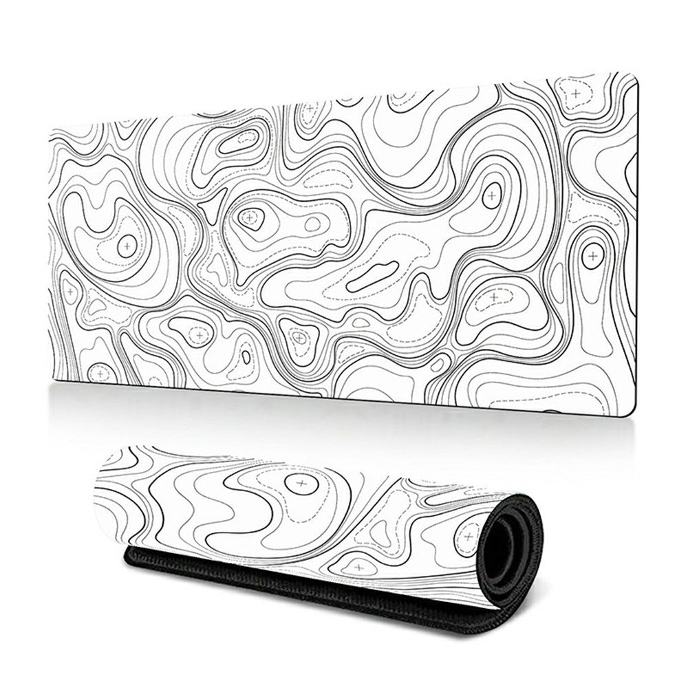 300*800*3mm Thermal Transfer Printing Abstract Pattern Mouse Pad Rubber Desktop Mat