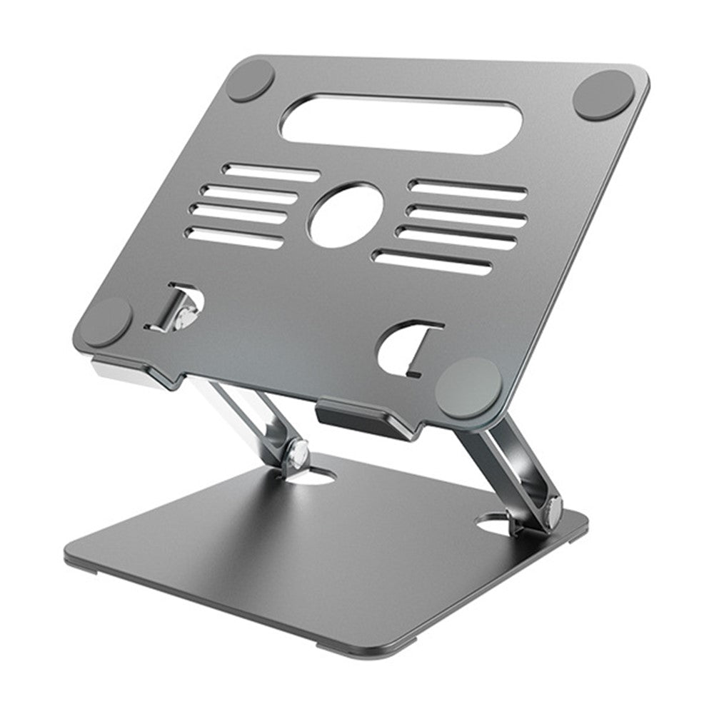 GFS08-T Notebook Bracket Carbon Steel Laptop Cooling Stand Adjustable Height Hollow Out Tablet Support