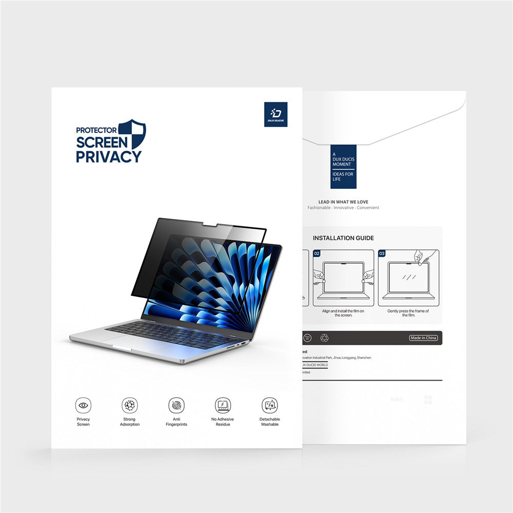 DUX DUCIS Leno Series For MacBook Pro 16 inch (2024) M4 A3403 / A3186 / (2023) M3 A2991 / M2 A2780 / (2021) A2485 / (2019) Anti-Peep PET Screen Film