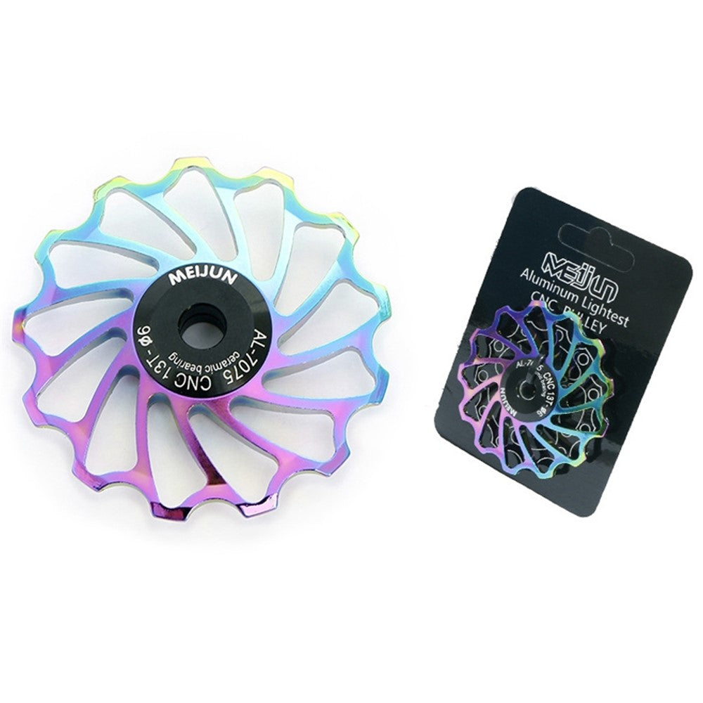 Mountain Bike Gear Derailleur Pulley Ceramic Bearing Aluminium Alloy Jockey Wheel Guide Pulley Wheel