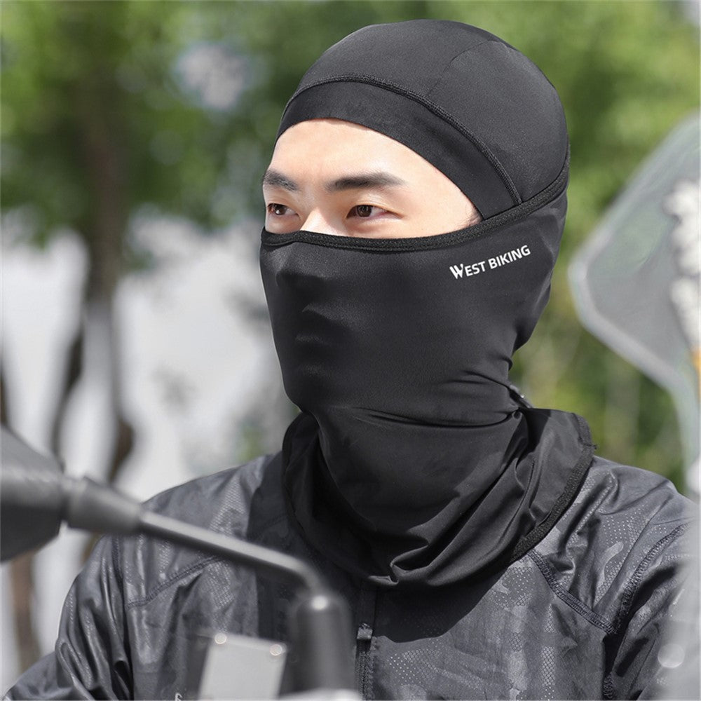 WEST BIKING YP0201403 UV Protection Cycling Head Scarf Headgear Comfortable Ice Silk Neck Gaiter Breathable Neck Cover