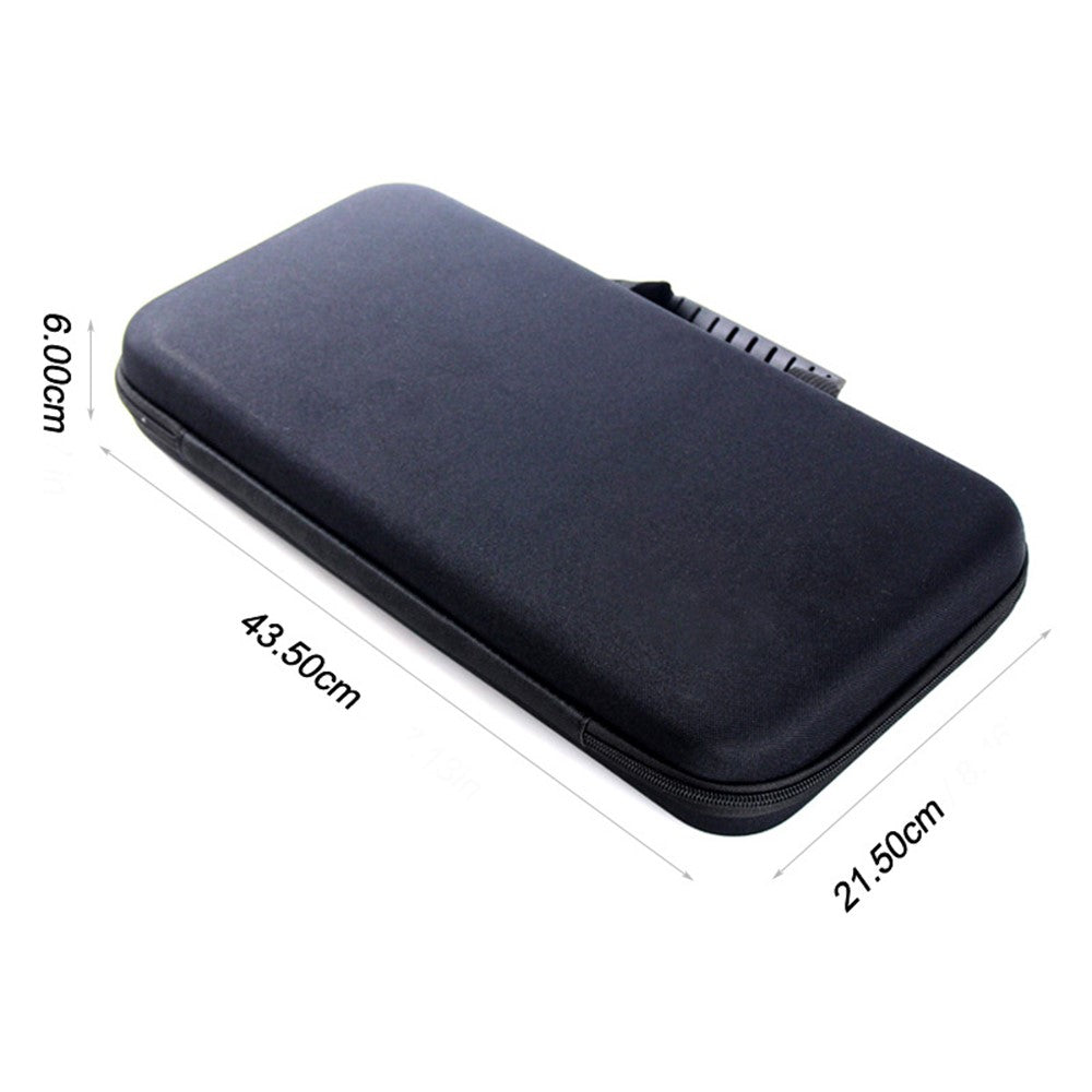 43.5x21.5x6cm EVA Fishing Rod Reel Bag Fishing Tool Storage Pouch with Thin Sponge Lining