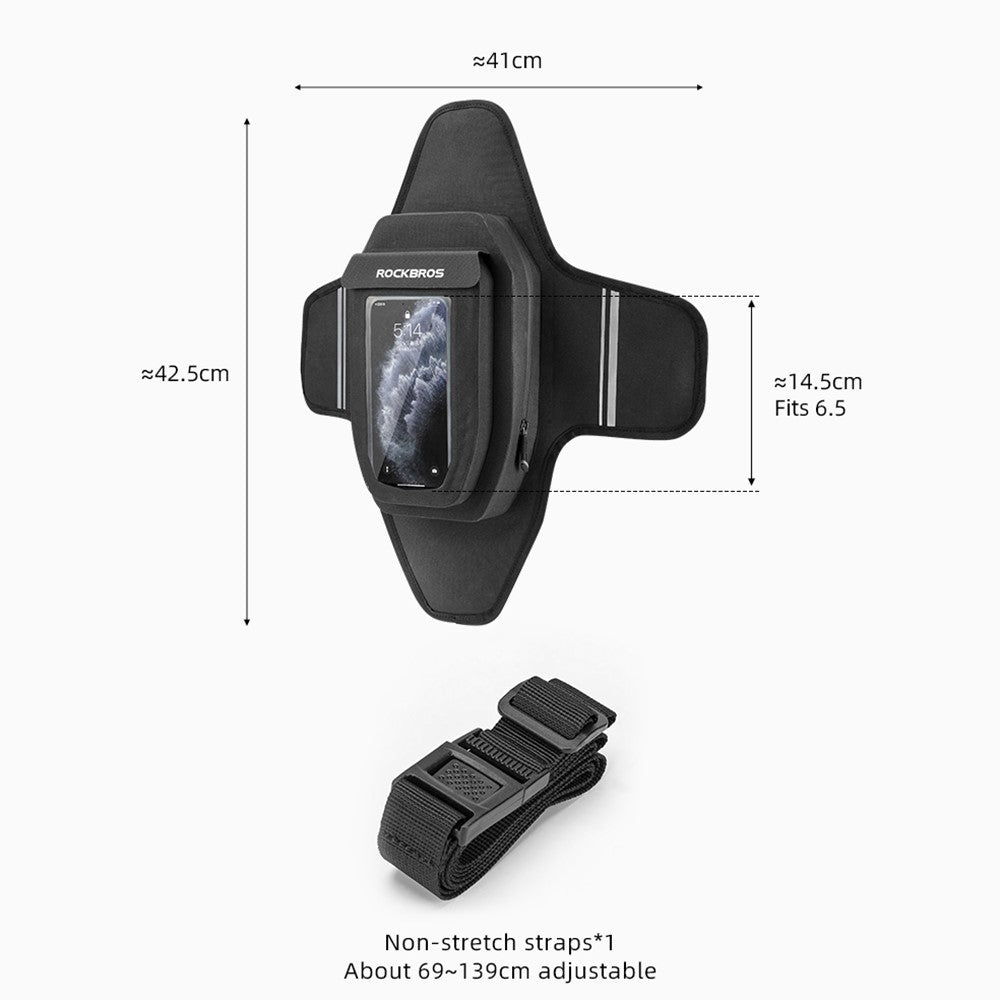 ROCKBROS AS-088 Motorcycle Fuel Tank Bag Magnetic Waterproof Touch Screen Phone Holder Storage Bag