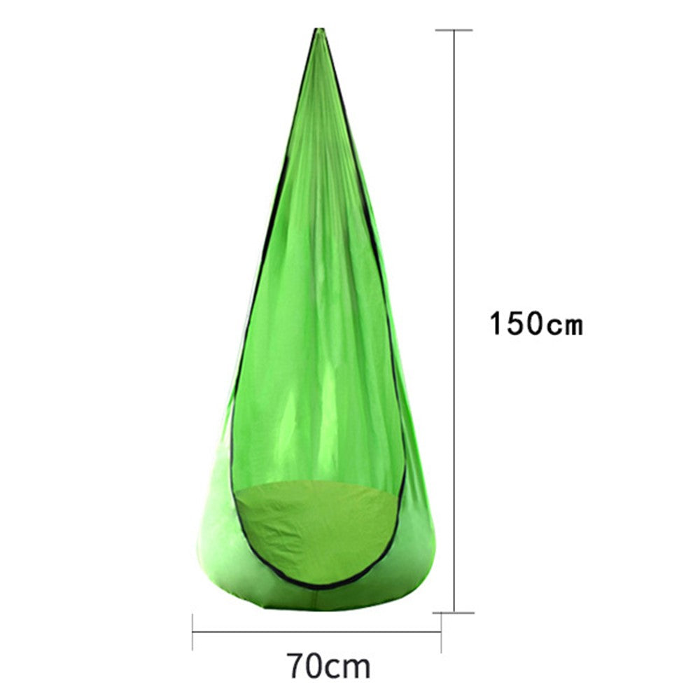 YELANGEZU 140x70cm Hammock Chair Garden Backyard Children Hanging Swing Chair with Inflatable Cushion
