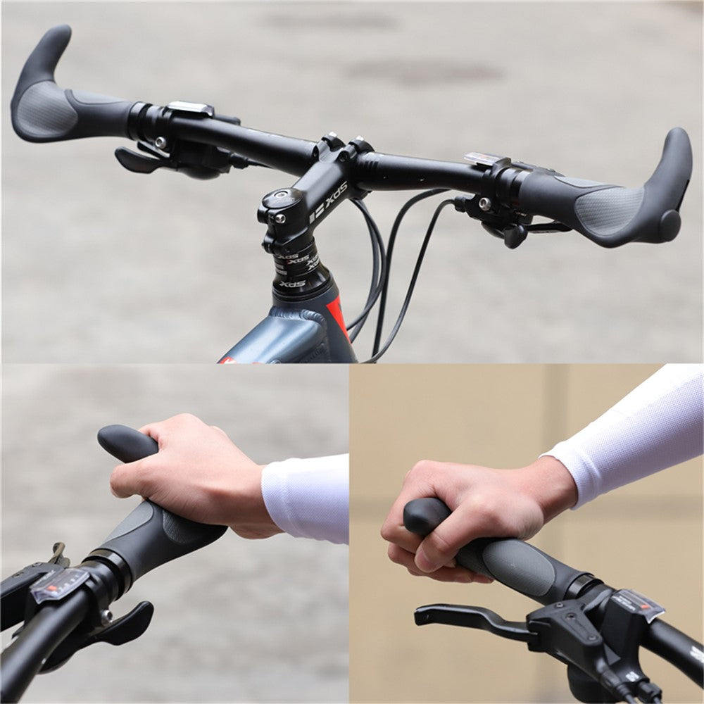 WEST BIKING Mountain Bike Anti-slip Shockproof Horn Shape Handlebar Grip Lock Cover Cycling Accessory