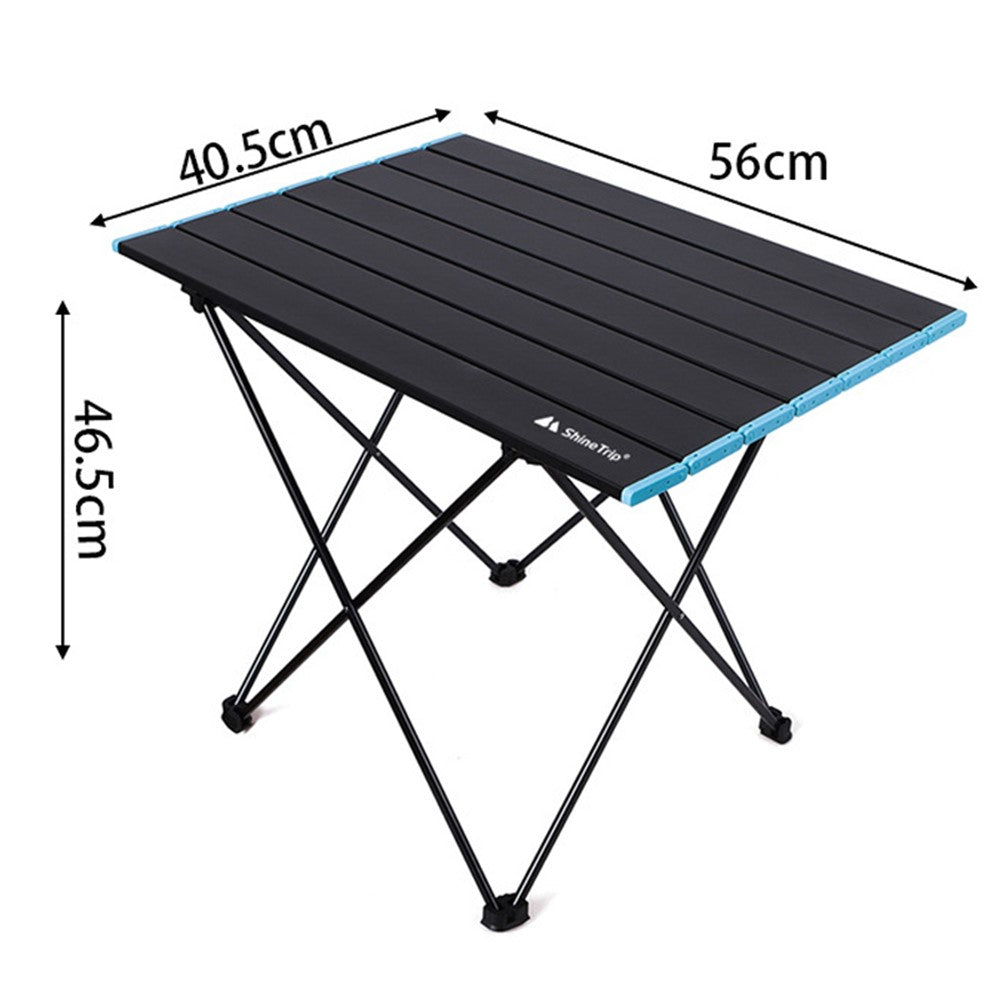 SHINETRIP A292-H0M Portable Folding Table Outdoor Picnic BBQ Aluminum Alloy Desk, Size M