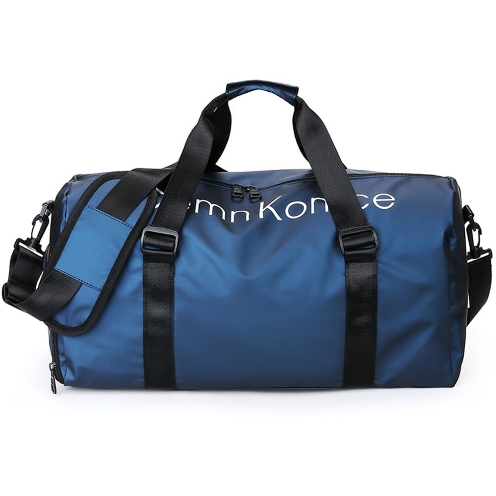 PU Leather Gym Bag Sports Handbag Wet and Dry Separation Pocket Duffle Bag with Shoulder Strap