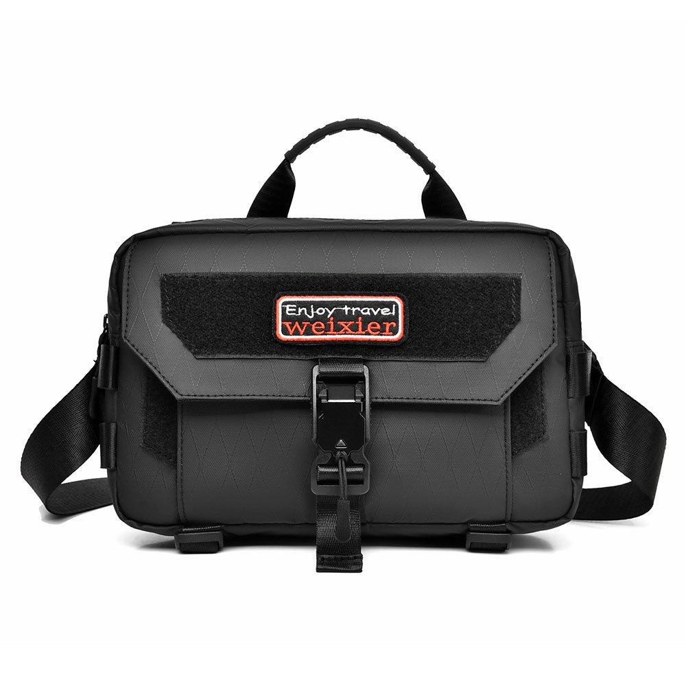 WEIXIER D404 Men Waterproof Crossbody Bag with Magnetic Buckle Tripod Carrying Travel Single Shoulder Bag