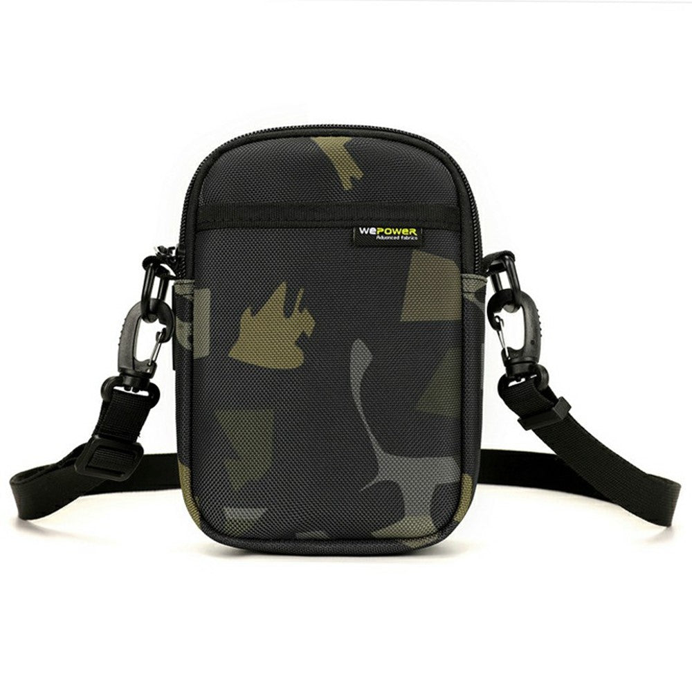 WEPOWER 2151 Casual Crossbody Bag Nylon Waist Pack Lightweight Phone Pouch Single Shoulder Bag