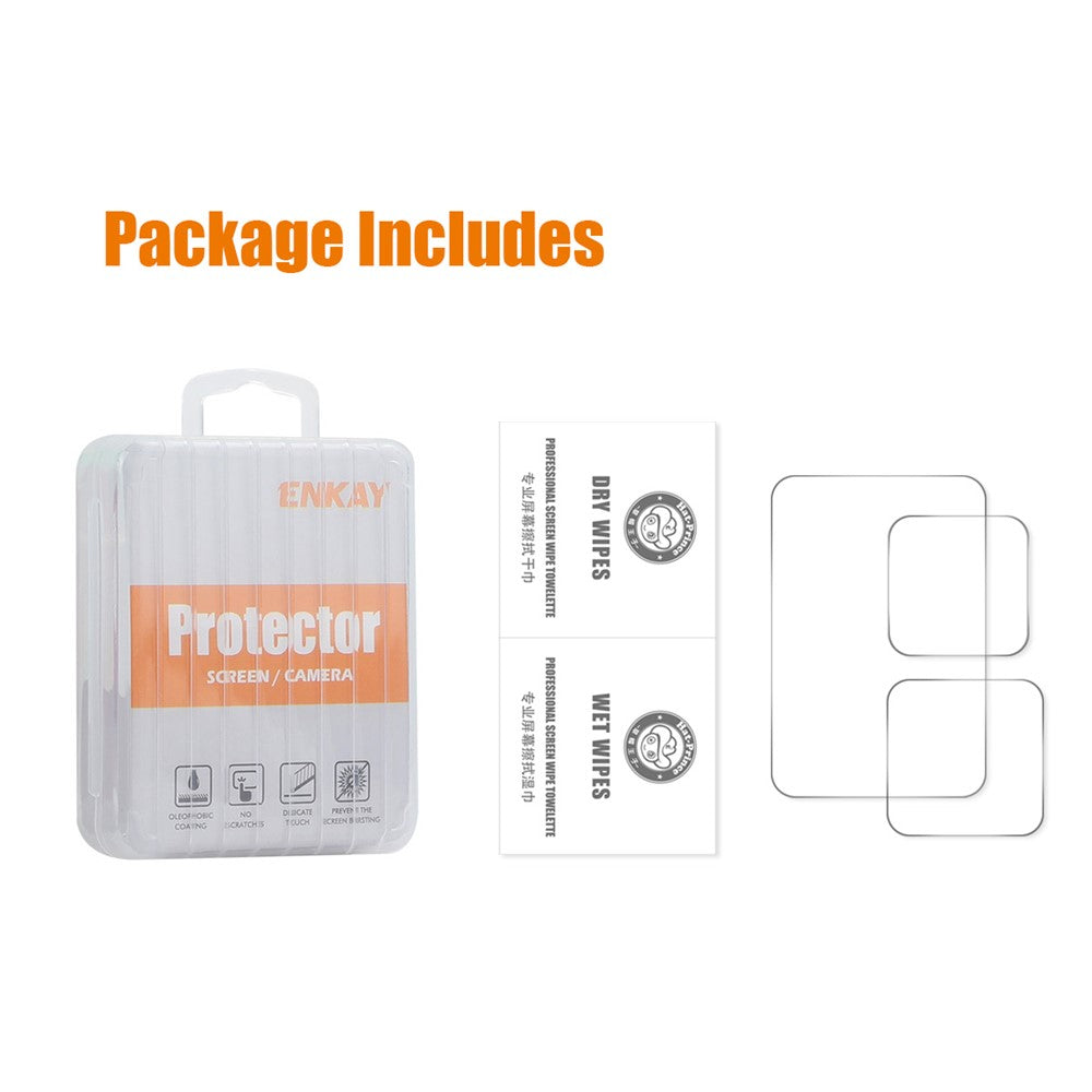 ENKAY HAT PRINCE For GoPro Hero 13 High Aluminium-silicon Glass Film 0.2mm 9H Camera Lens + Screen Protector Set