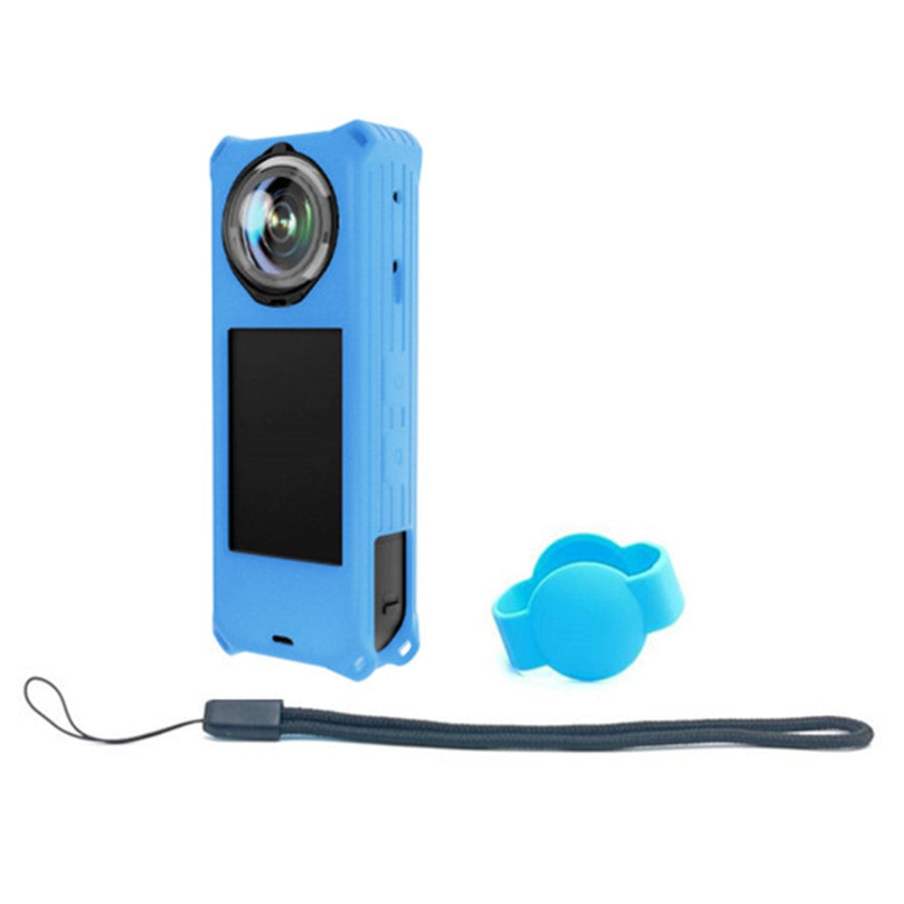 For Insta360 X5 Panoramic Camera Silicone Protective Case Shockproof Anti Scratch Dust Cover