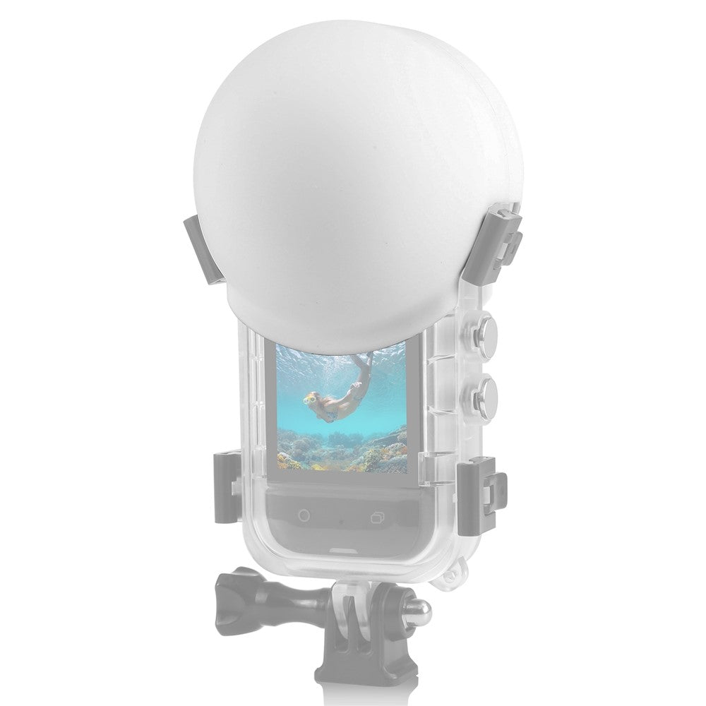 PULUZ PU891 For Insta360 X3 Panoramic Camera Invisible Waterproof Case Silicone Lens Protective Cover