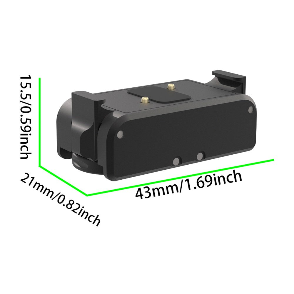 For DJI Osmo 360 / Action 5 / 4 / 3 Camera Magnetic Adapter Quick Release Mount with Type-C Charging Interface