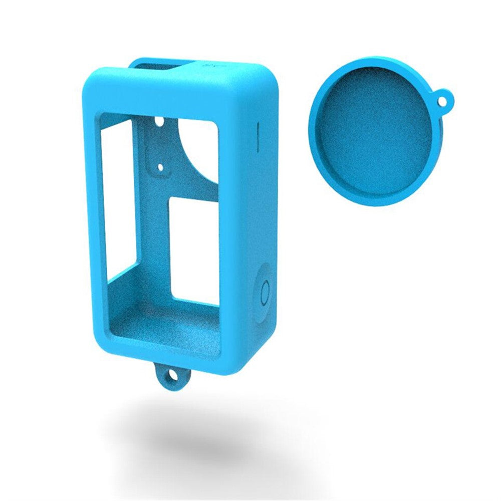 For DJI Osmo Action3 Silicone Case Camera Anti-drop Protective Sleeve with Lens Cover