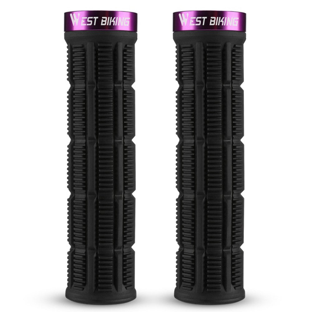 WEST BIKING YP0804089 1 Pair Anti Slip Mountain Bike Handlebar Grips Shock Absorbing Bicycle Grips