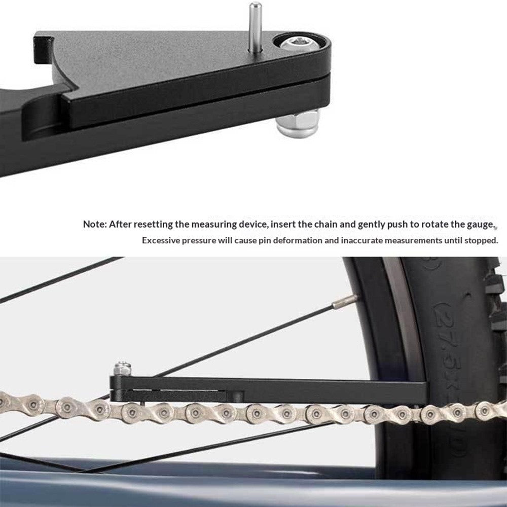 ENLEE E22158 EN-3.0 Bicycle Chain Wear Indicator Tool Precision Measuring Ruler for Mountain Road Bike Maintenance