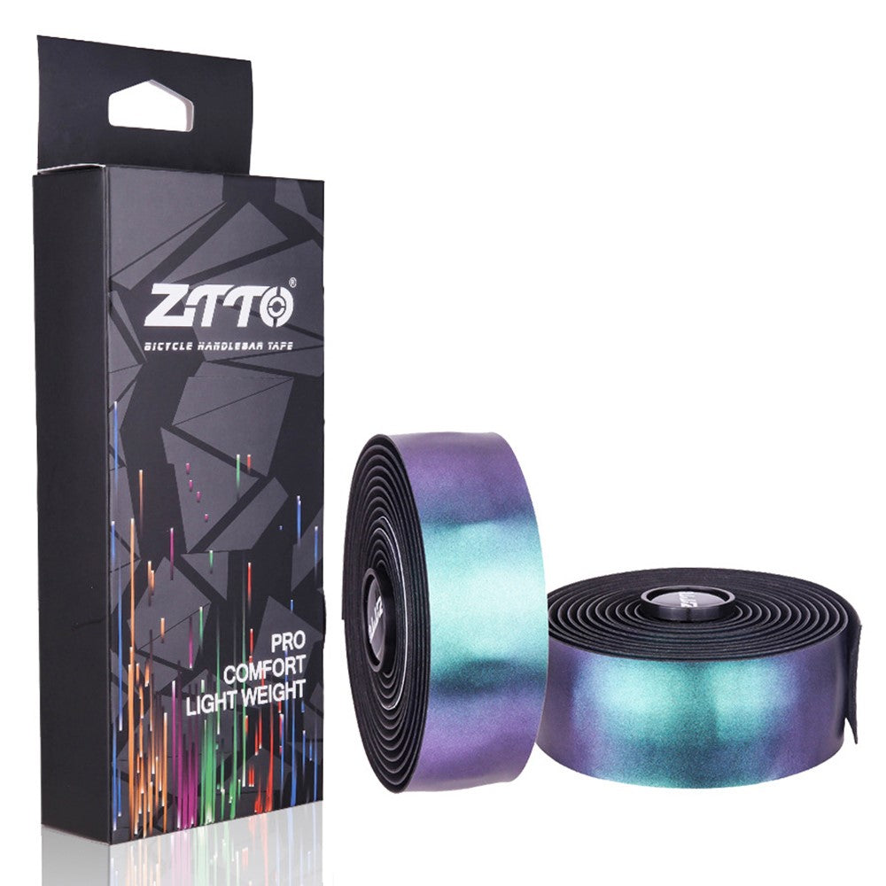 ZTTO 2PCS EVA+PU Bike Handlebar Tapes MTB Road Bicycle Straps Gradient Color Wraps