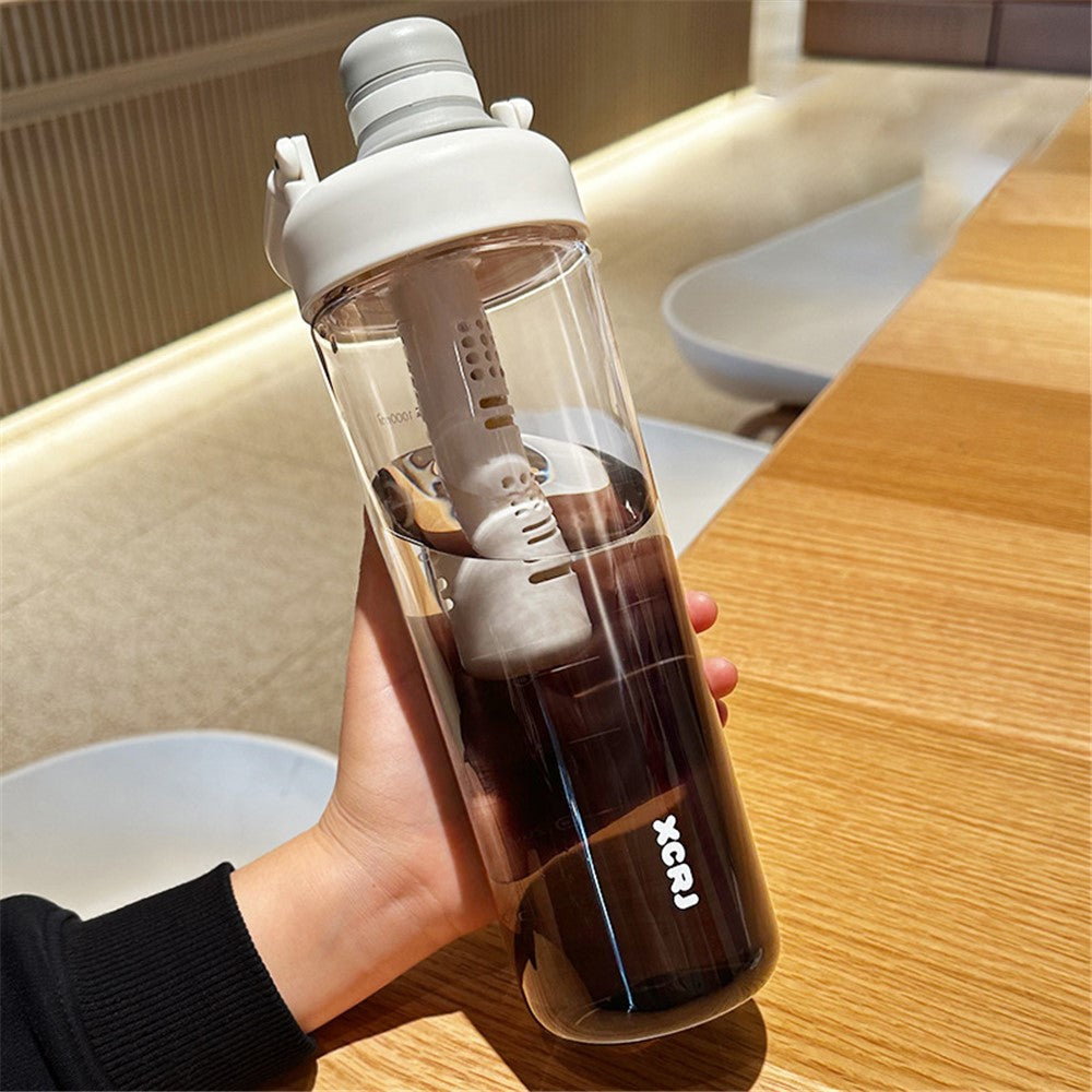 1000ml Gradient Color Drinking Cup Outdoor Portable Water Bottle with Tea Divider