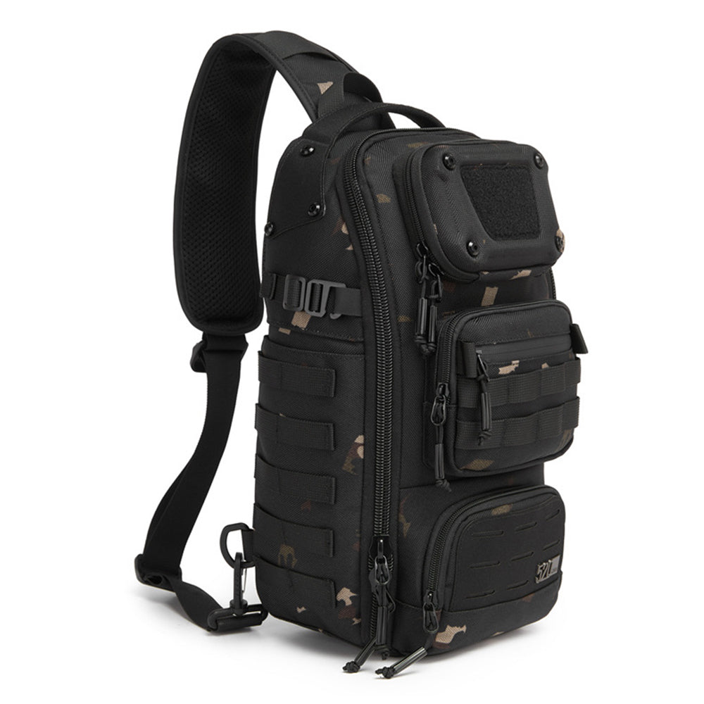 OZUKO 9912 Outdoor Men Chest Bag Waterproof Oxford Cloth 12L Tactical Crossbody Bag