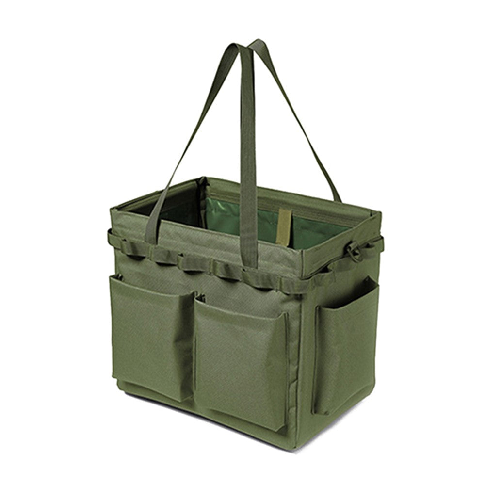 Outdoor Camping Travel Tools Storage Large Capacity Bag Folding Firewood Handbag Picnic Barbecue Cutlery Organizer