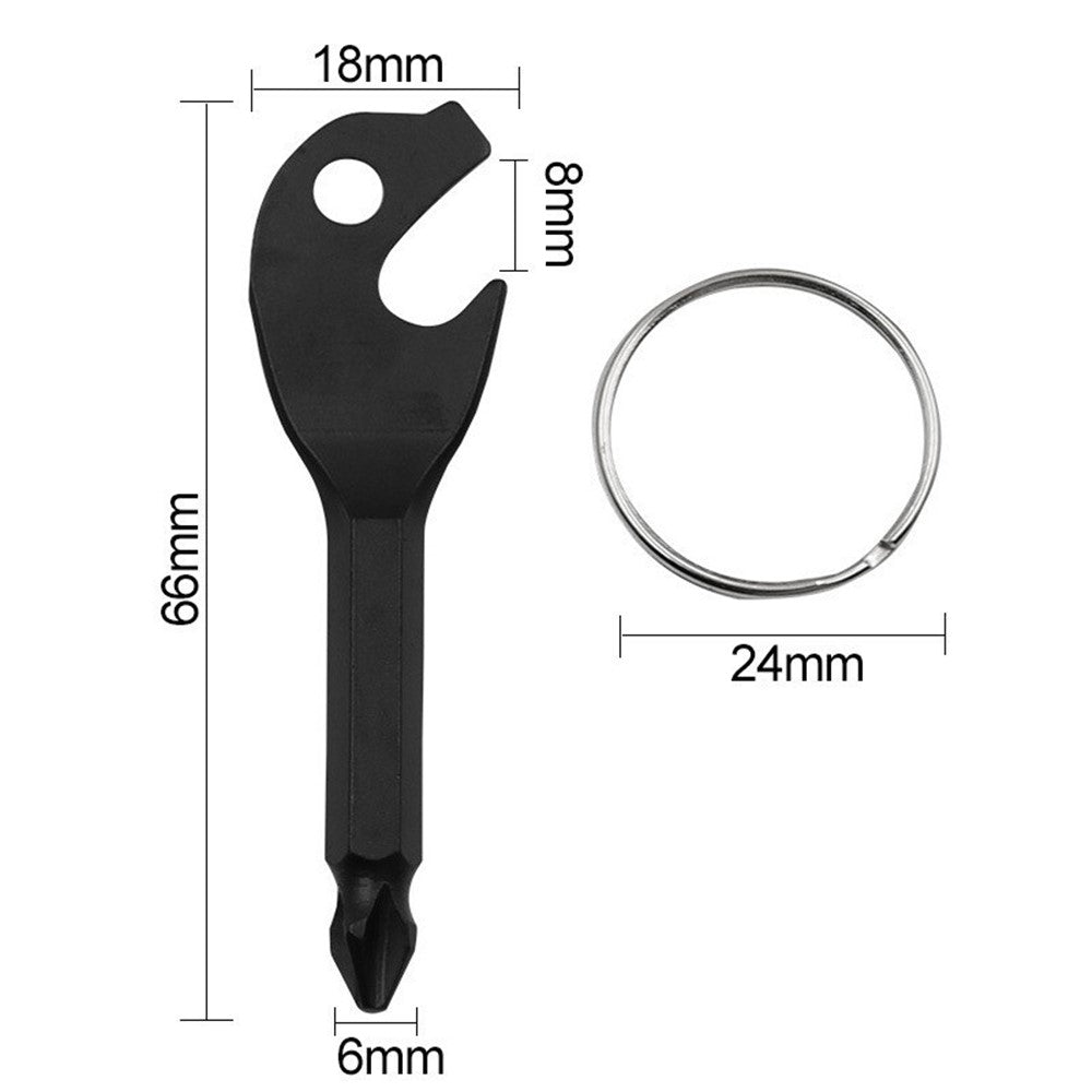 YHD115 Outdoor Portable Bottle Opener Key Design Mini Phillips Screwdriver