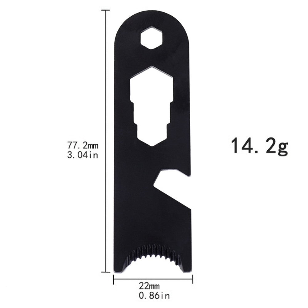 Outdoor Stainless Steel Camp Fire Starter Flint Scraper Fire Rod Striker Bottle Opener Tool