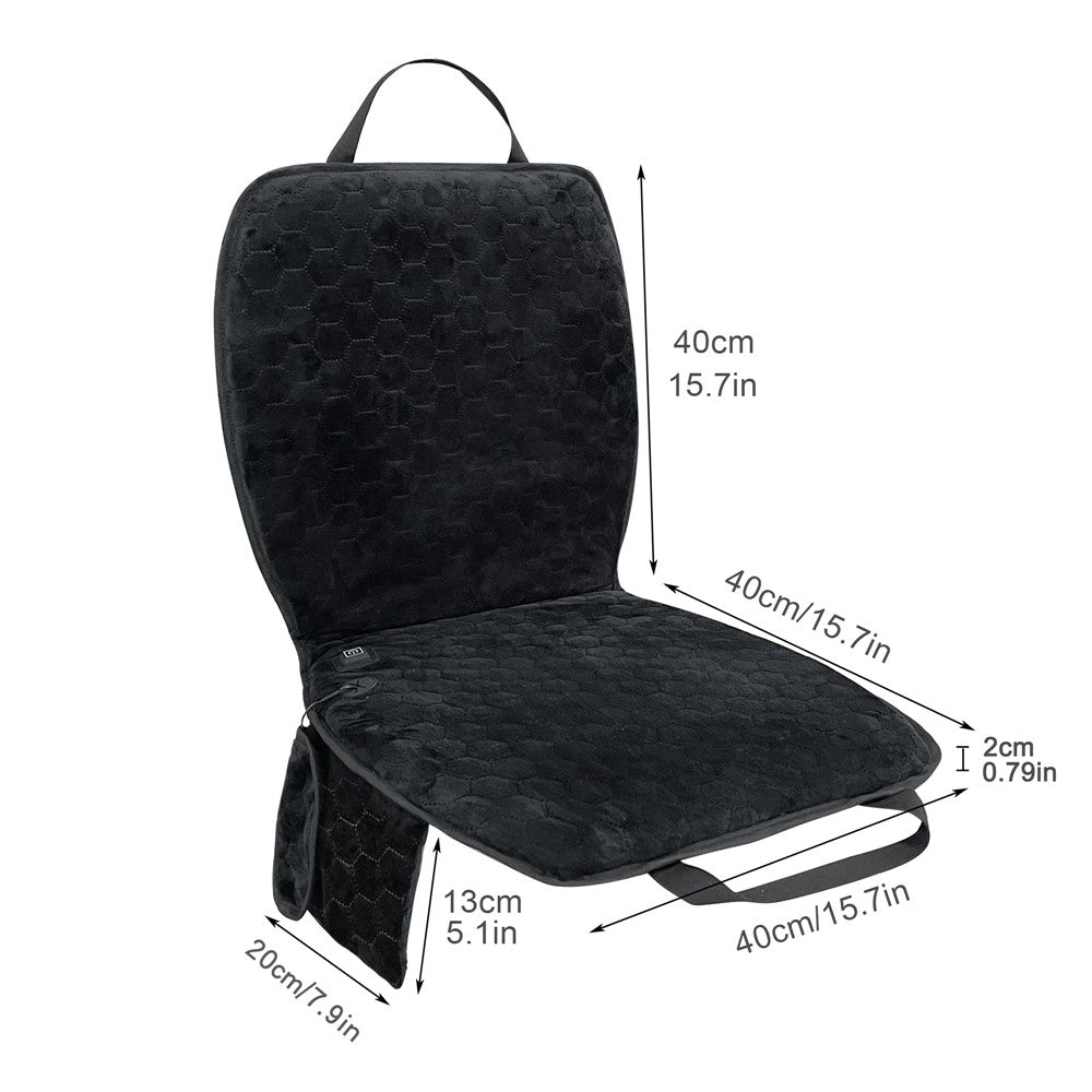 MYDAYS OUTDOOR 850201 Crystal Velvet 3 Gears Electric Heating Seat Cushion for Outdoor Events (No Power Bank)