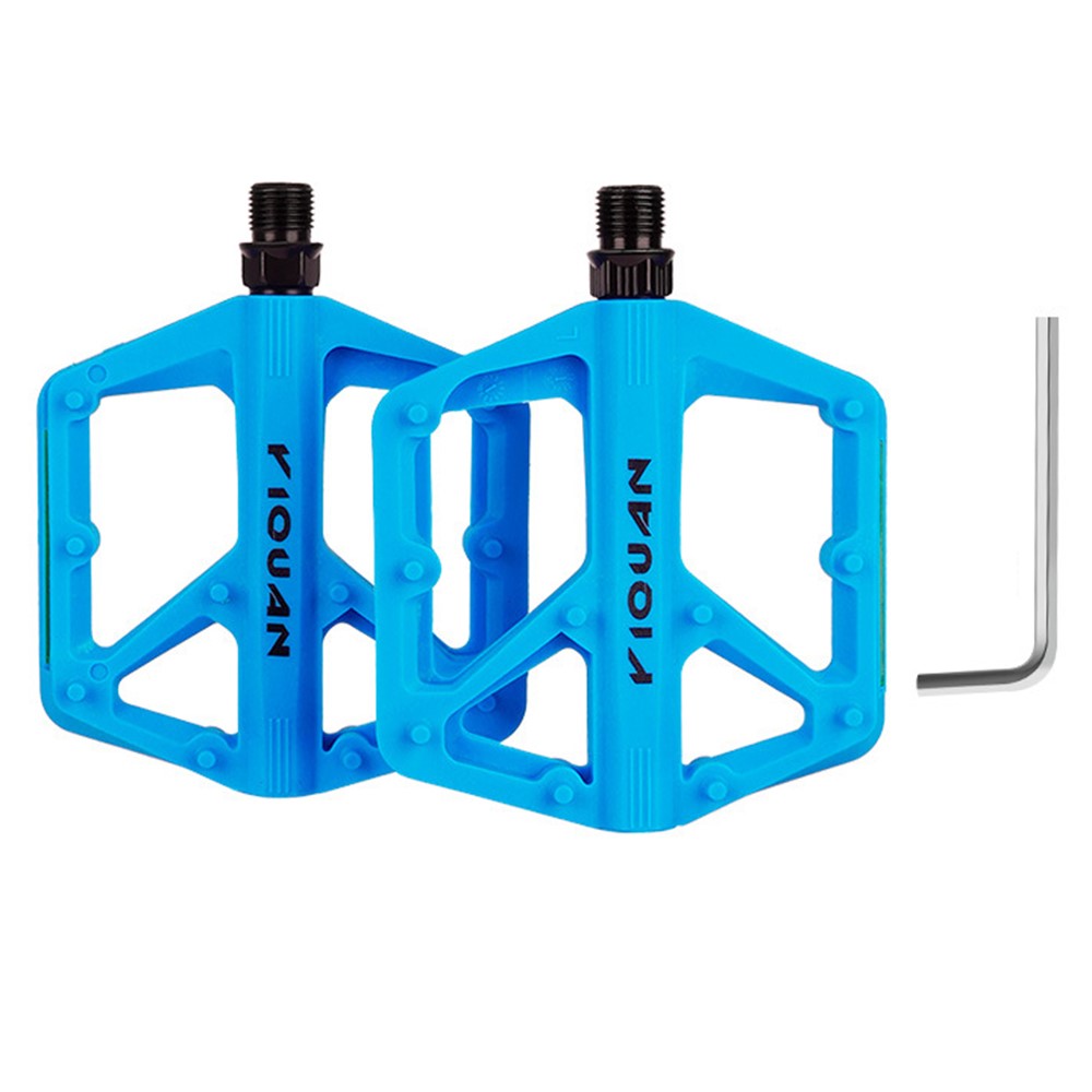 YIQUAN 10EE0052 1 Pair Mountain Bike Nylon Pedals Road MTB Bike MTB Anti Slip Bearing Cycling Foot Pedal