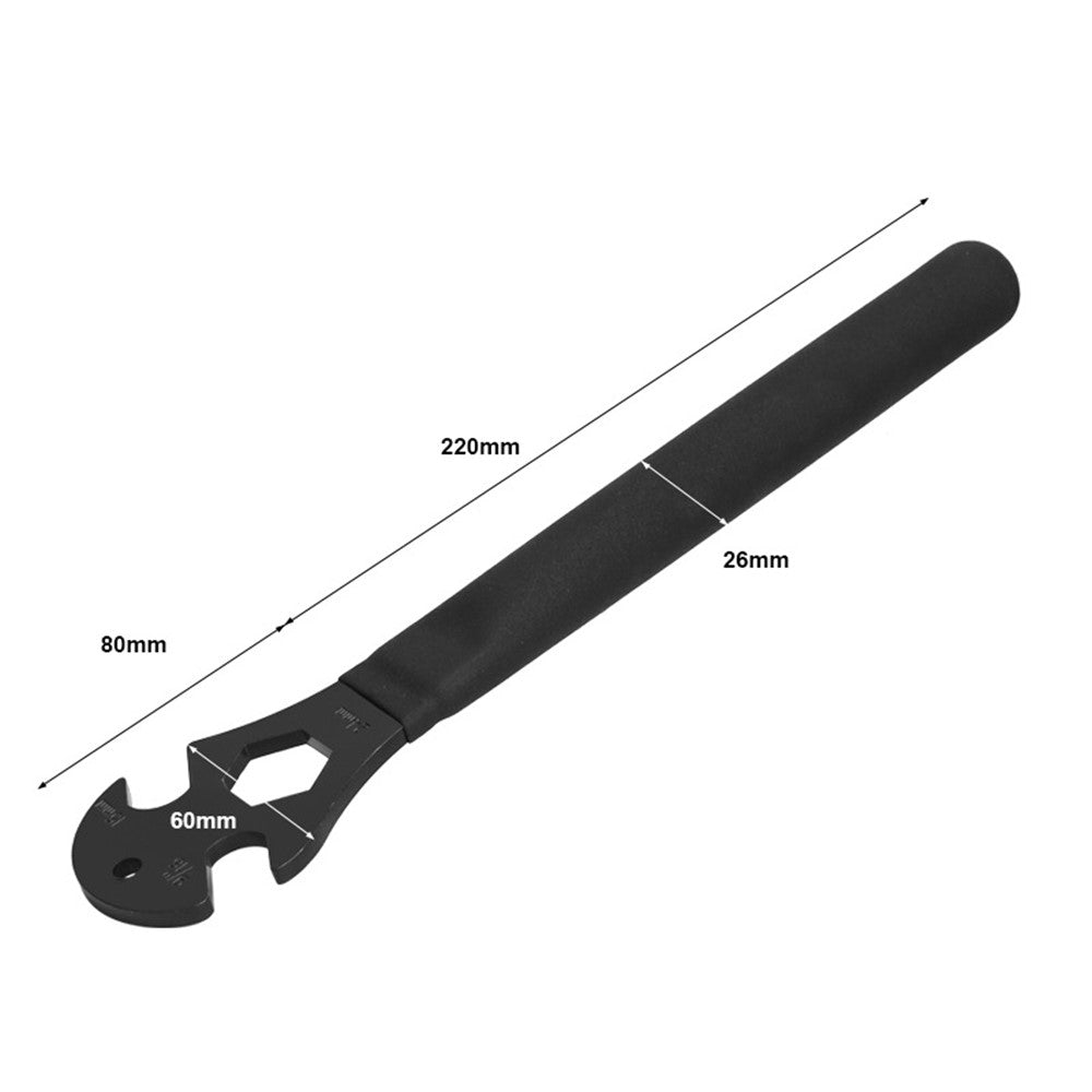 RIDERACE RR9369 High Carbon Steel Long Handle Bicycle Pedal Removal Wrench Bike Repair Tool