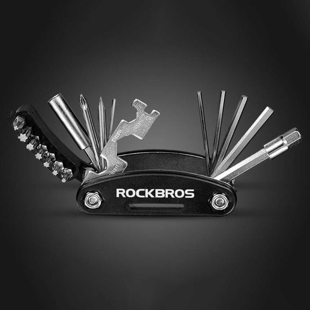 ROCKBROS GJ8002 16 in 1 Multifunction Bicycle Repair Tool Set for Mountain Road Bikes Hex Socket Cycling Screwdriver Kit