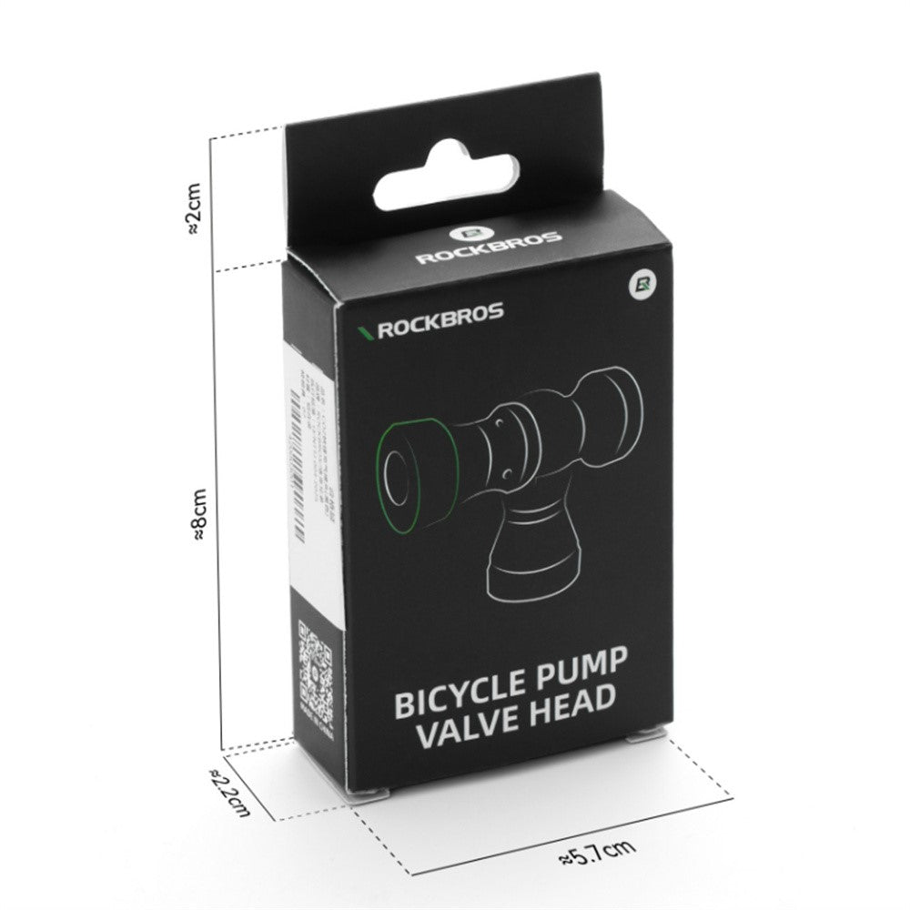 ROCKBROS CO2 Inflator Head for Bike Tires Quick Inflation Presta and Schrader Valve Adapter, 420003 TG-C8006 420003001