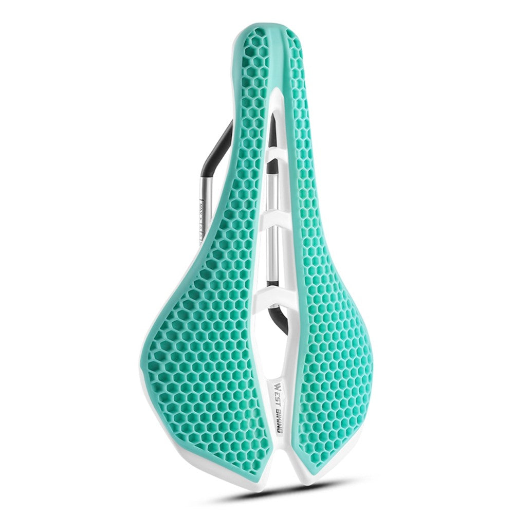 WEST BIKING YP0801258-A Bicycle Honeycomb Shock Absorbing Saddle Hollow Breathable Cycling Seat Cushion