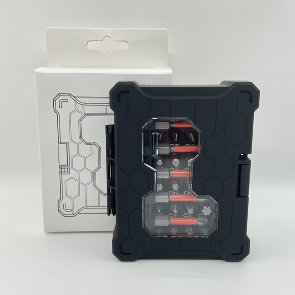 38Pcs / Set S2 Alloy Steel Screwdriver Bits Manual Repairing Screwdriver Bits Socket Kit with Storage Box