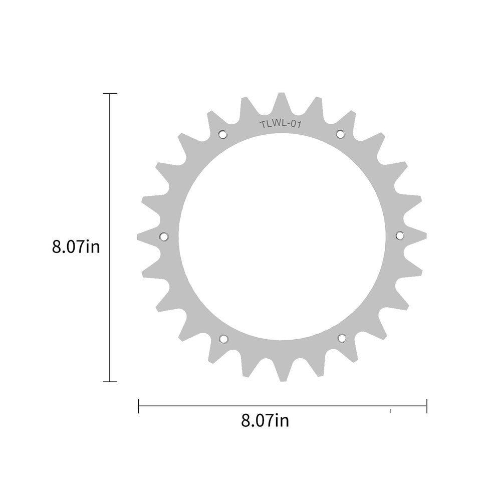 TLWL-01 2Pcs / Set 205mm Spikes for Worx Landroid S / M Robot Mower SPCC Wheel Spikes