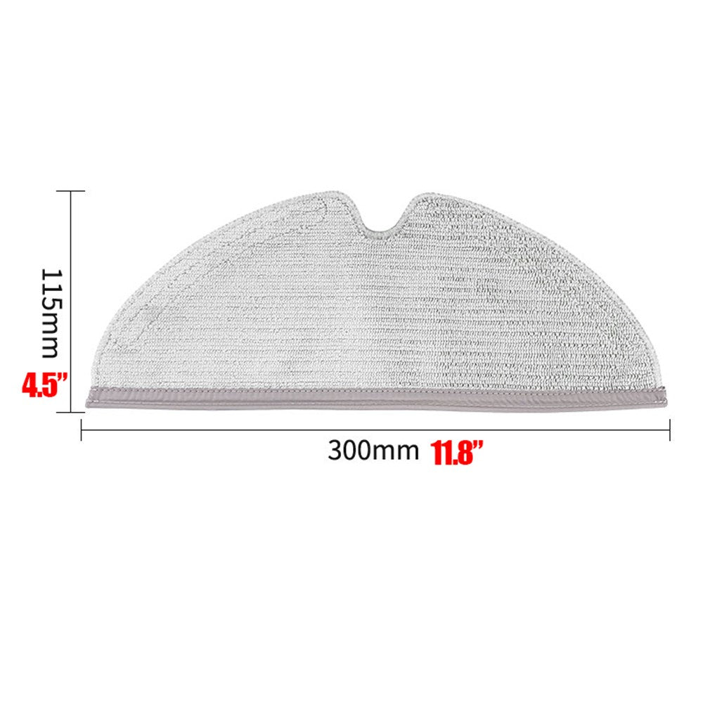 2Pcs For Roborock Q8 Max / Q5 Pro / Q8 Max+ / S50 / S60 / T6 / T7 / S5 Max / Q7 Robot Vacuum Cleaner Replacement Parts Mop Pads Cleaning Cloth