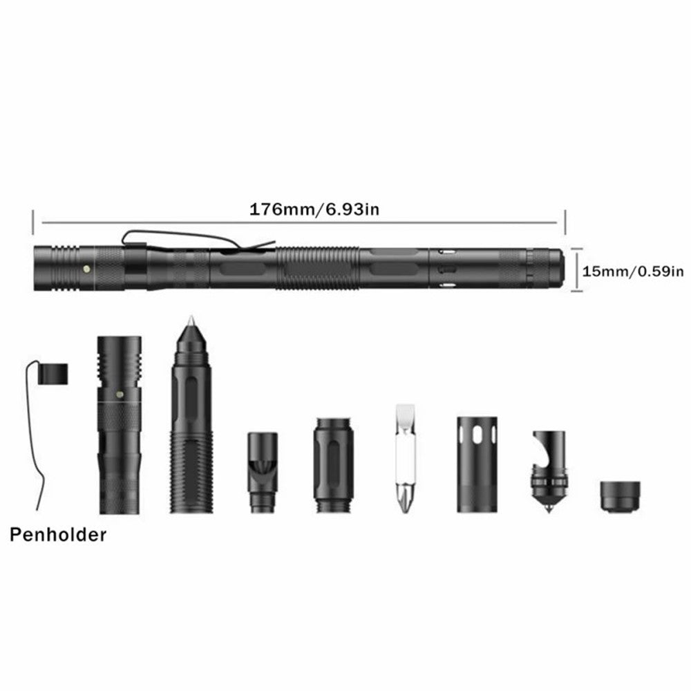 ZSB-03 Window Hammer Flashlight Self-defense Multifunctional Tactical Pen Outdoor Survival Tool