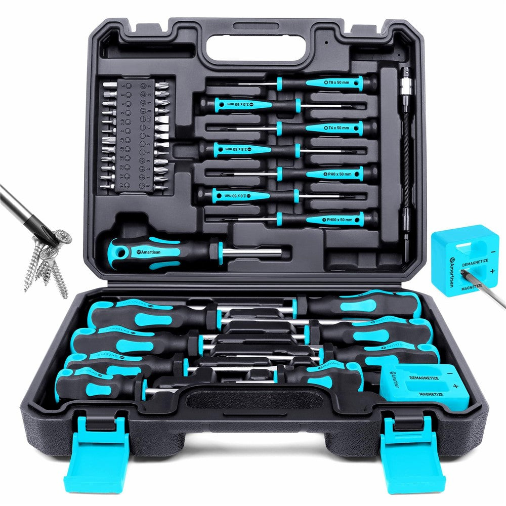 43Pcs Magnetic Screwdriver Set Chrome Vanadium Steel Tools Kit with Storage Case for Electronic Repair