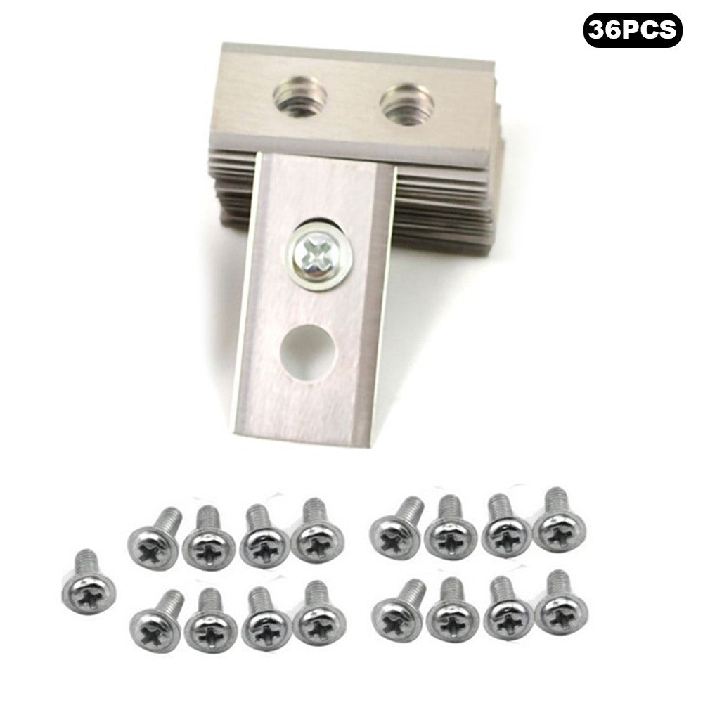 36Pcs for Worx Landroid Robotic Lawn Mower Stainless Steel Replacement Blades, 36x18x0.9mm