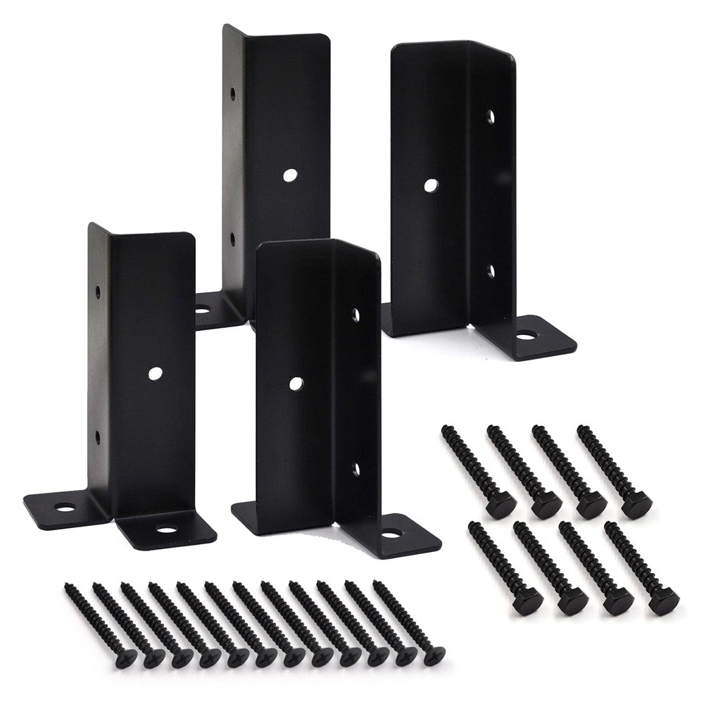 8Pcs Gazebo Bracket Kit Post Base Connector for Pergola Fence Patio Adjustable Metal Support