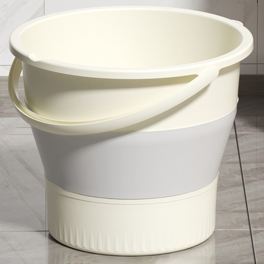 Foldable Water Bucket 5L Portable Thickened Plastic Collapsible Container for Outdoor / Home Use