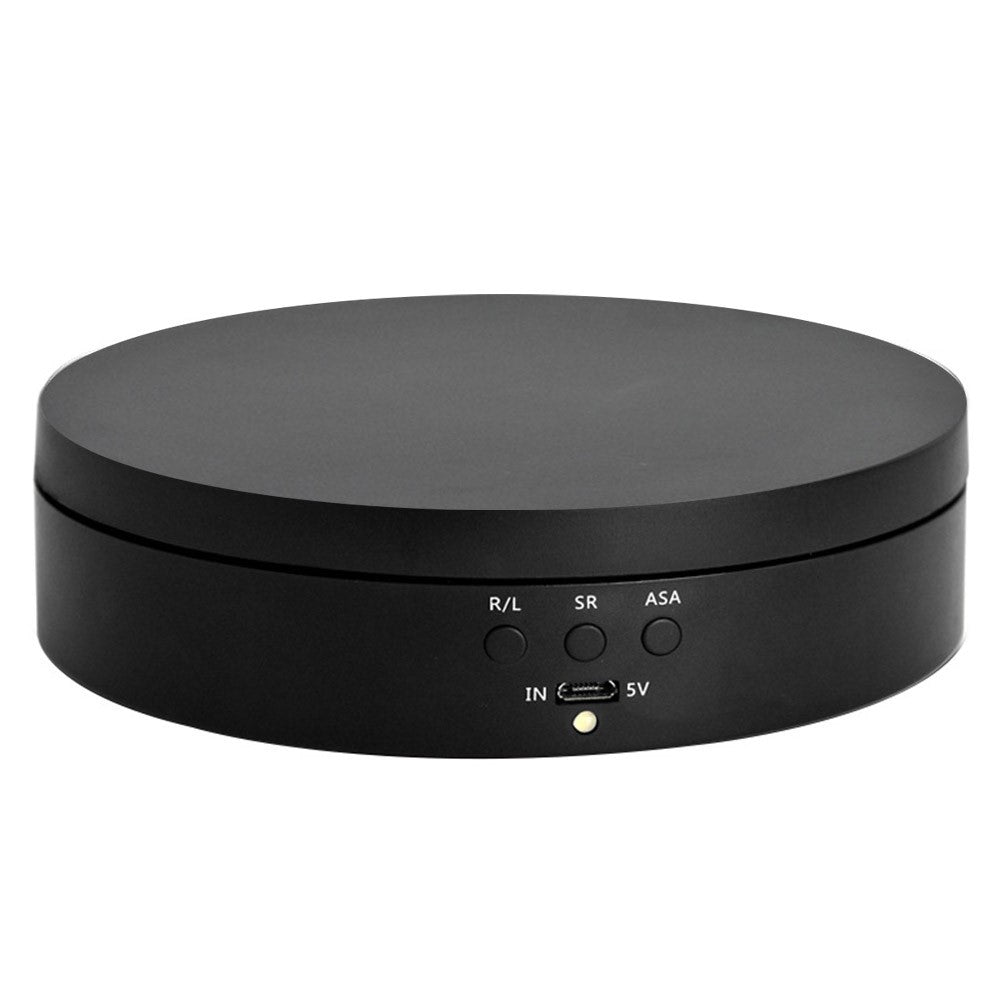 360 Degrees Rotation Adjustable Speed USB Rechargeable 2600mAh Electric Display Stand with Built-in Battery for Jewelry Photography