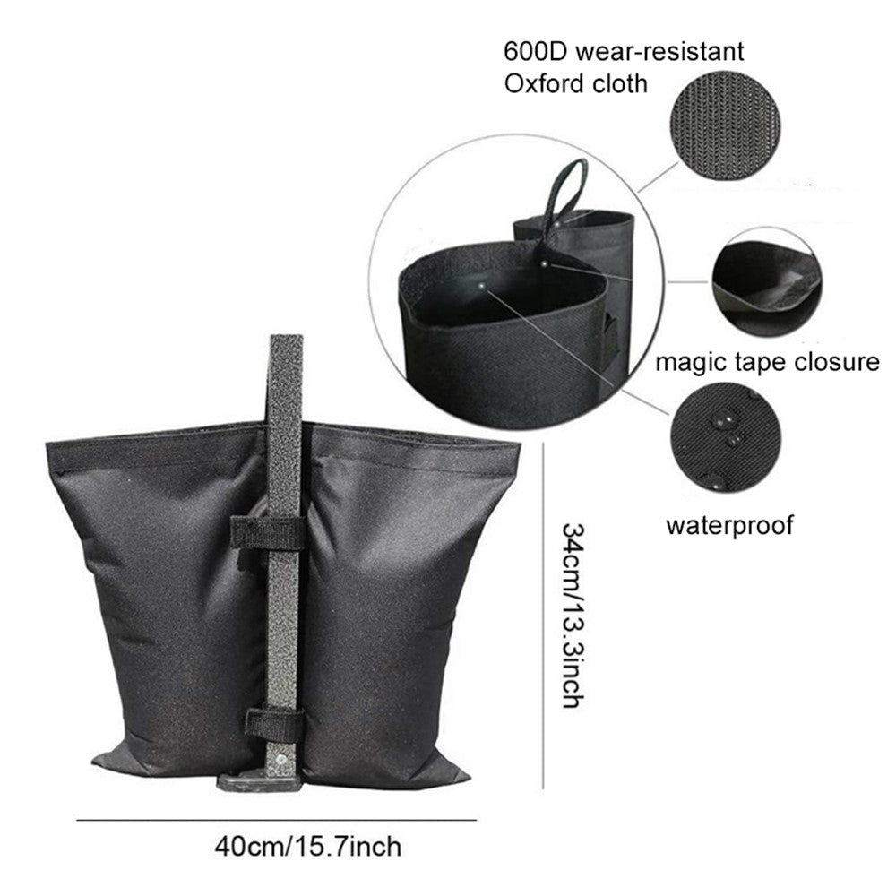 KG0067 4Pcs Outdoor Parasol Tent Windproof Fixing Sandbag 600D Oxford Cloth Sun Shield Umbrella Weight Bags