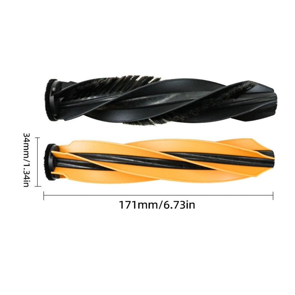 1 Pair For Dreame X50 Ultra / L50 Ultra / L40s Pro Ultra / X50 Master Vacuum Cleaner Roller Brush Set Deep Cleaning Replacement Parts