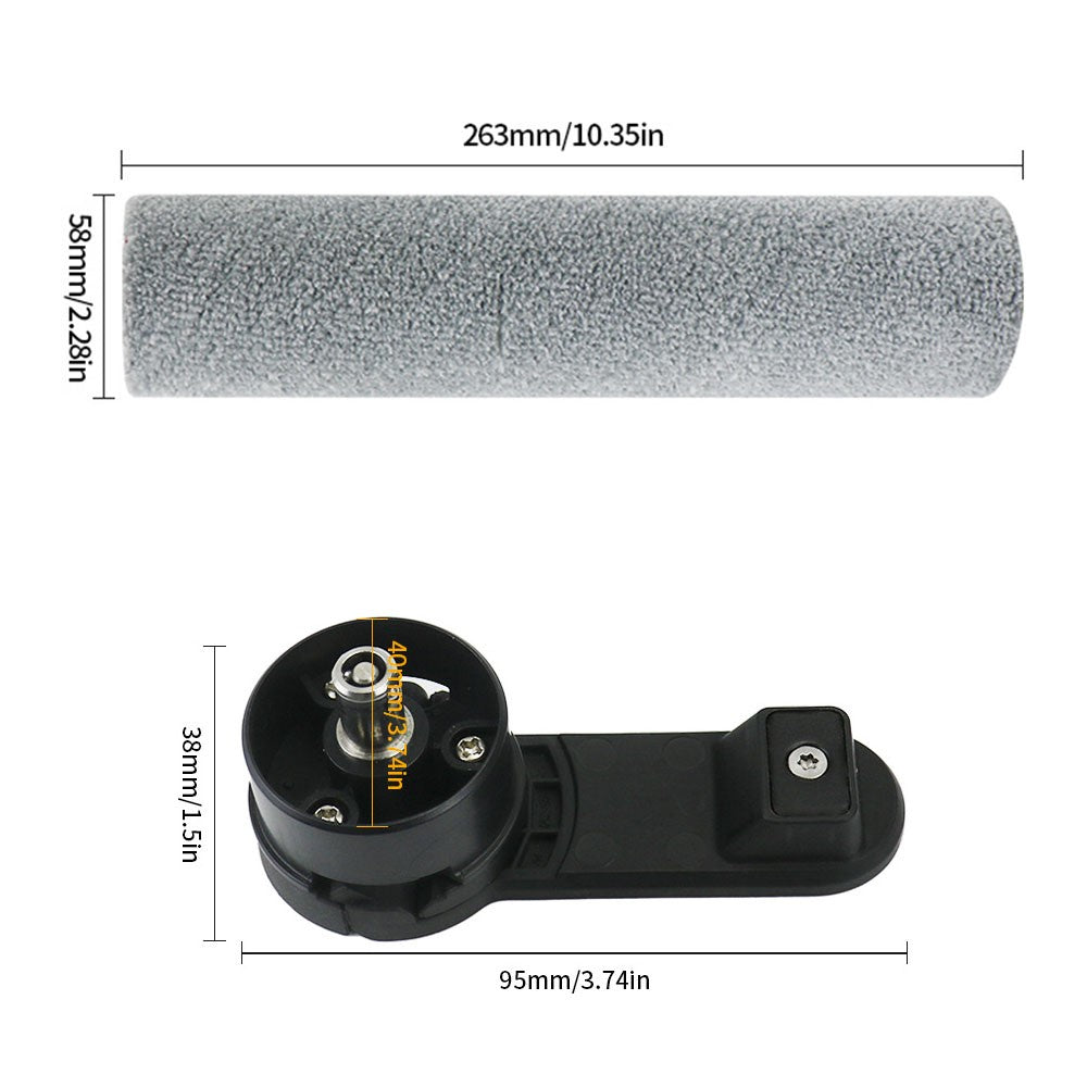 For Dreame T60 / T60 Ultra Vacuum Cleaner Roller Brush with Detachable Handle Replacement Part