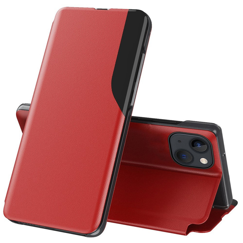 For iPhone 14 Phone Case Folio Flip PU Leather Stand Cover